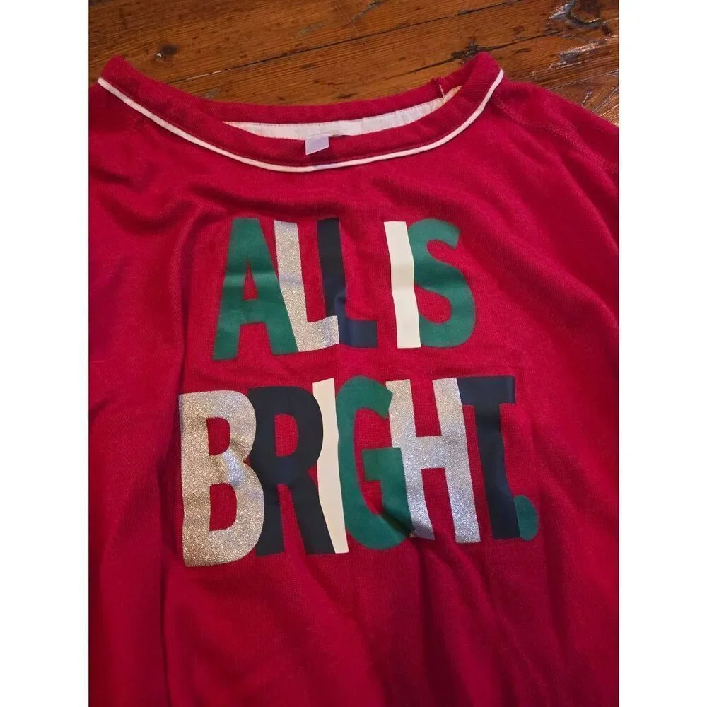 Holiday Pajama Set Size Medium
